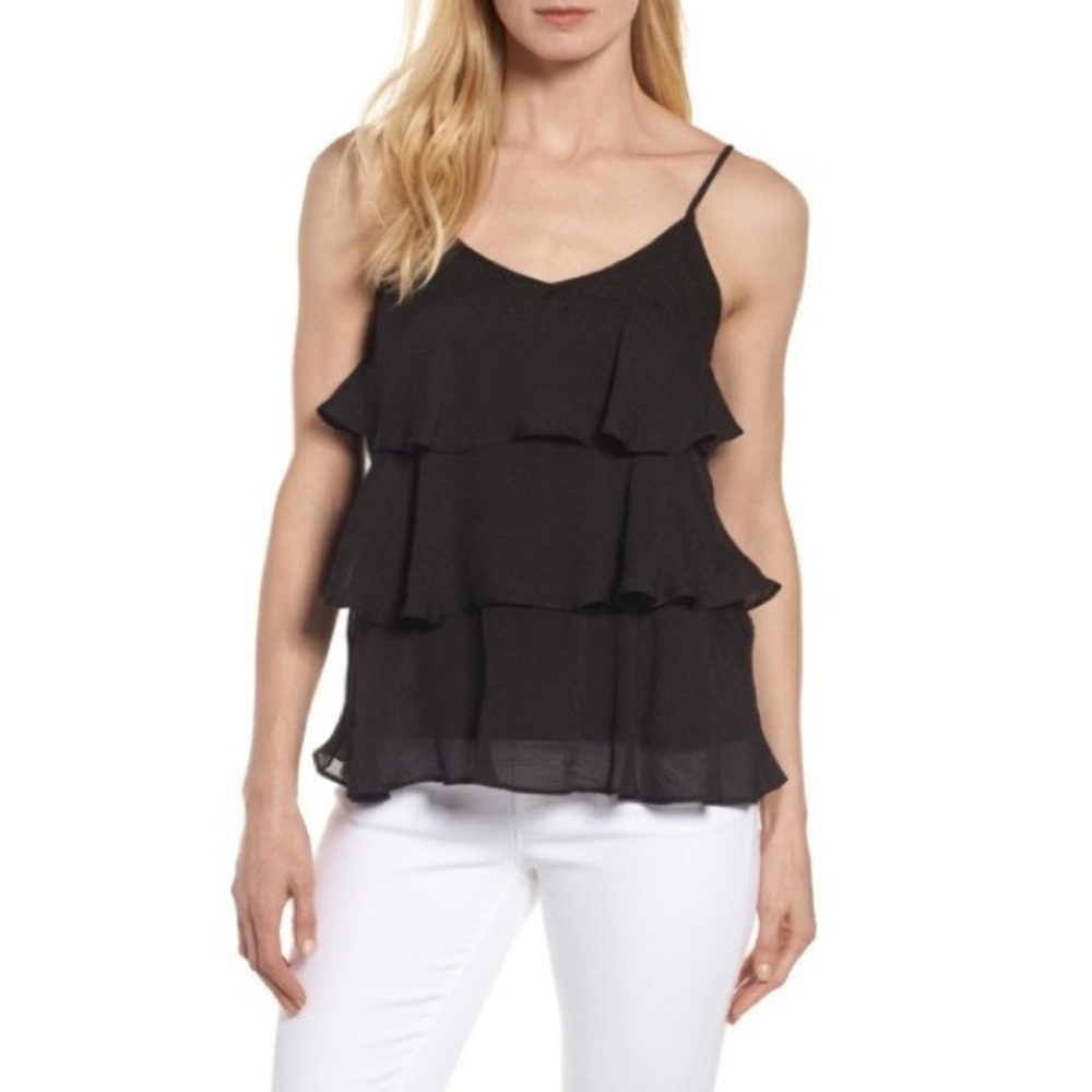 NWT Bobeau tiered ruffled tank, Sz. S